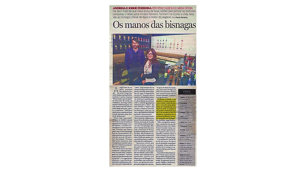A meia.dúzia® no Jornal de Noticias
