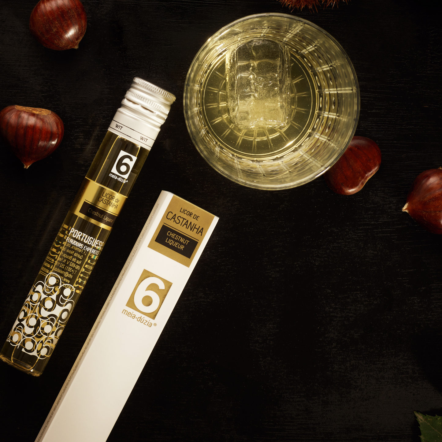 Cabaz de Aniversário | Presente Gourmet, licor artesanal de castanha, meia.dúzia® Sabores de Portugal, prendas de aniversário gourmet