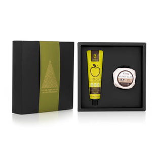 
                  
                    Coffret Gastronomique n.2: Fromage de Vache + Confiture de Pommes - Spécial Noël
                  
                