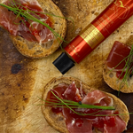 Tapas com presunto e chutney de pimento vermelho, dieal para surpreender na mesa da ceia de Natal