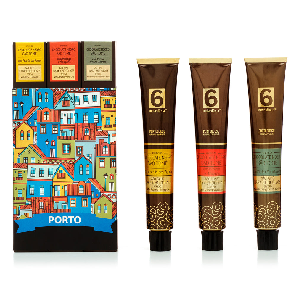 PACK 3 Chocolates - Casas da Ribeira, Porto - Presente de Portugal