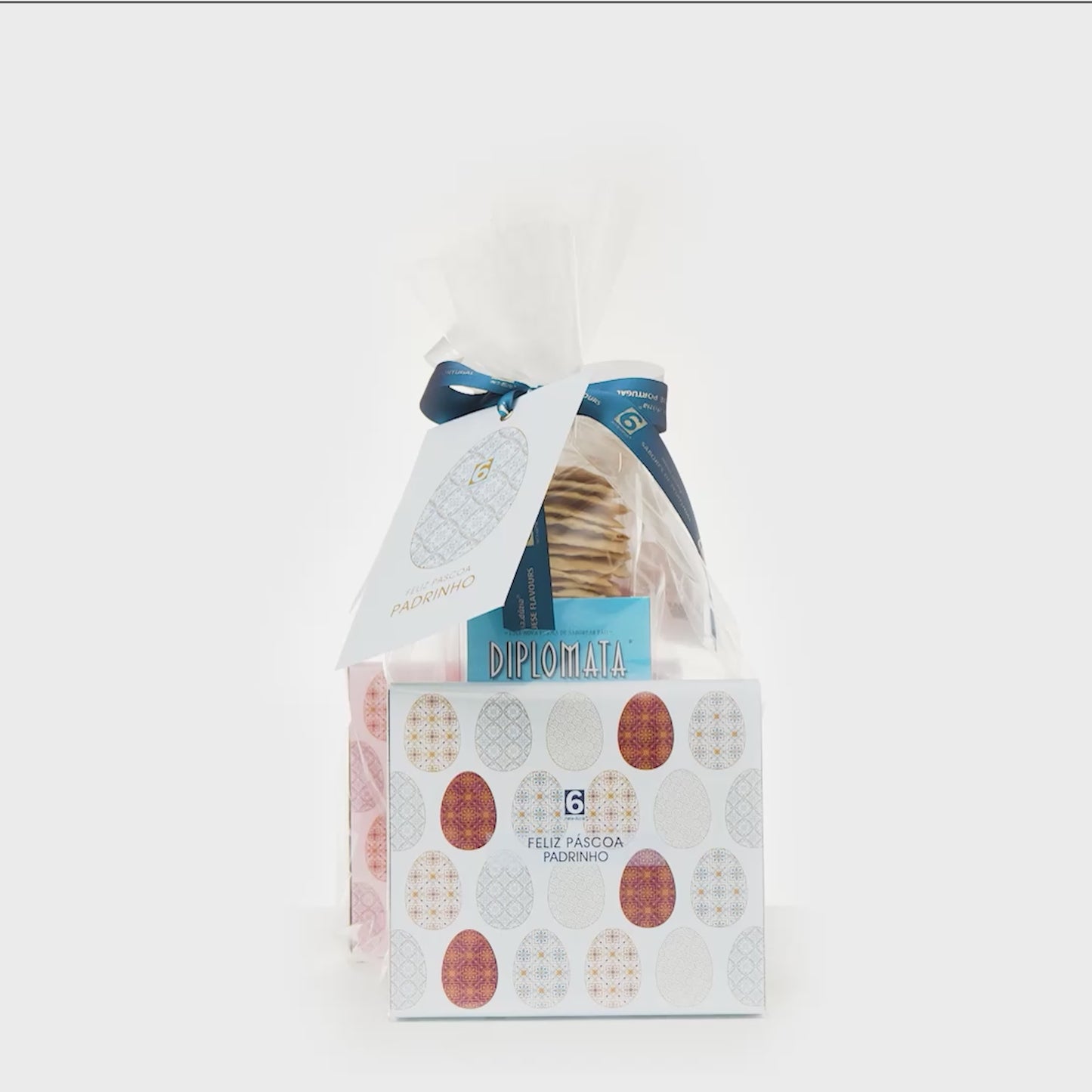 Box Experiência Padrinho: Kit 6 Compotas + Crackers | Prenda da Páscoa